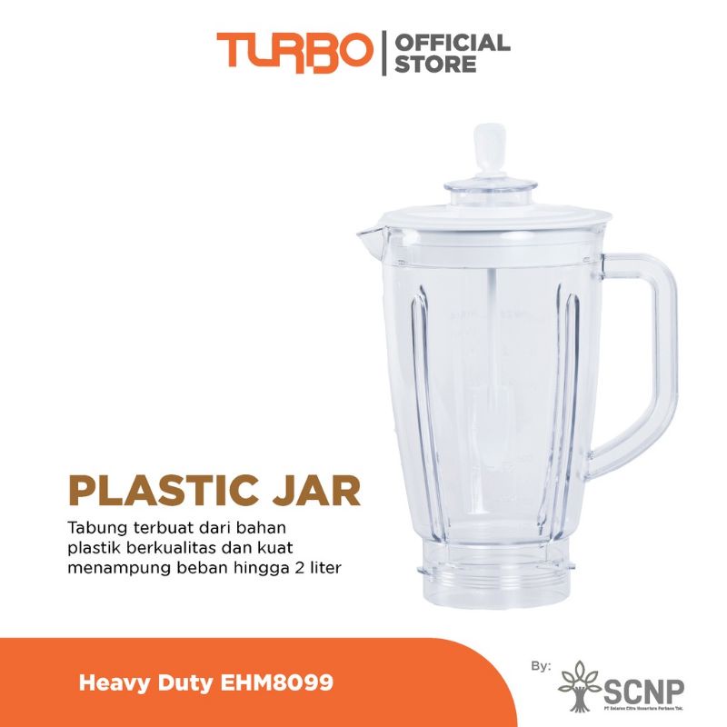 TURBO Blender Plastik All in One EHM8099 / EHM 8099 / Jumbo Heavy Duty