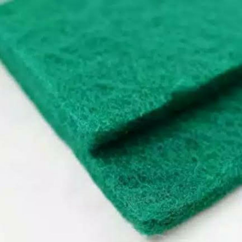 Green Coarse woll media filter kapas busa hijau 25 x 10 x 2 cm import