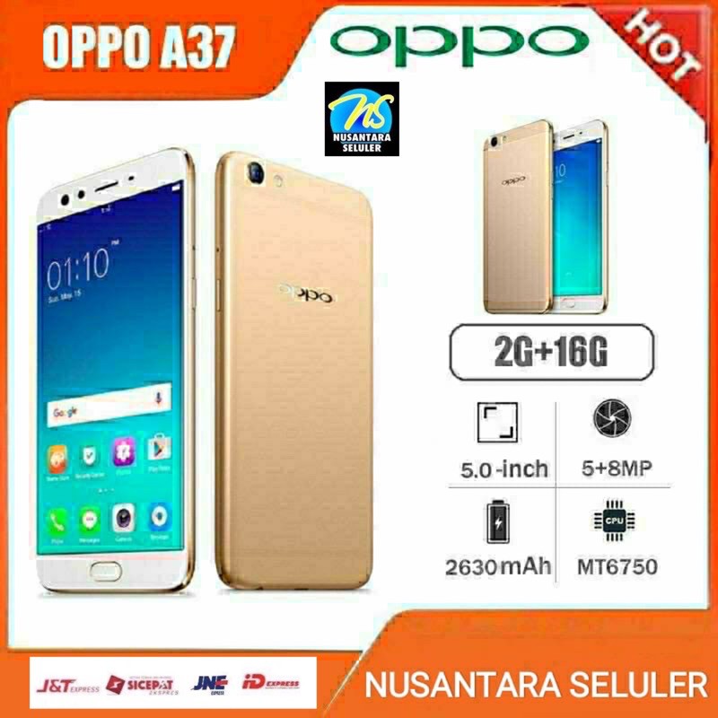 Jual [BARU] Hp Handphone Oppo A37 Ram 2GB Internal 16GB Qualcomm