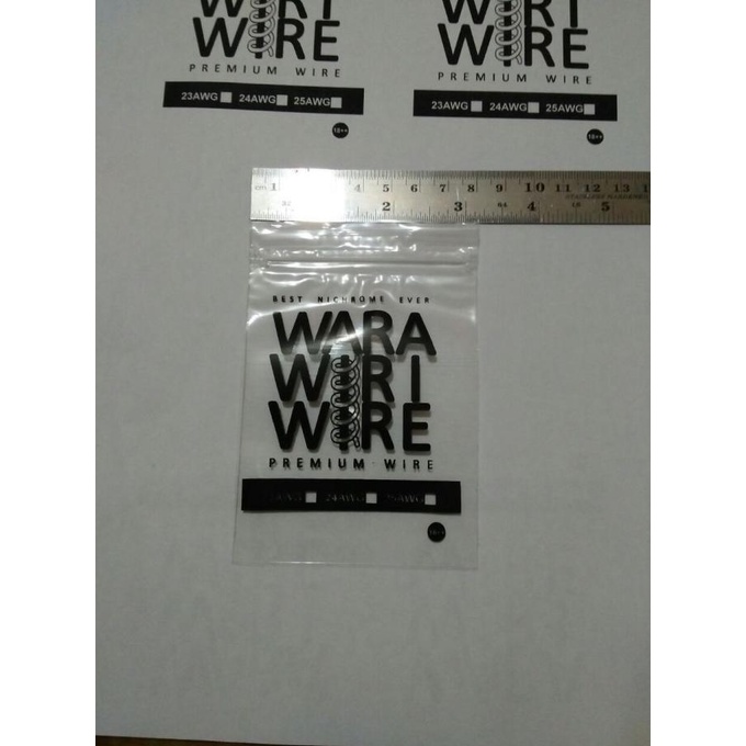 Plastik Klip PP Tebal 50 micron 8 x12 cm Sablon