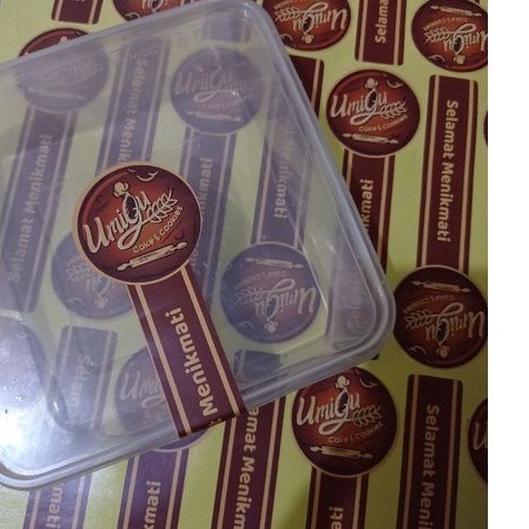 

[mp97] Stiker Segel Logo custom Segel Kemasan Olshop Seal Toples Kue Stiker Segel Logo