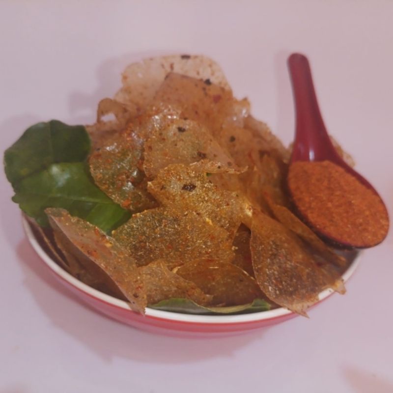 

KERIPIK KACA SIBULE BOX isi 70gram PEDAS CABE SEBLAK//DAUN JERUK