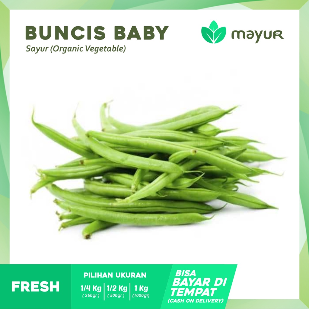 

Buncis Baby / Baby Kenya Segar ( 250gr | 1/2kg | 1kg )