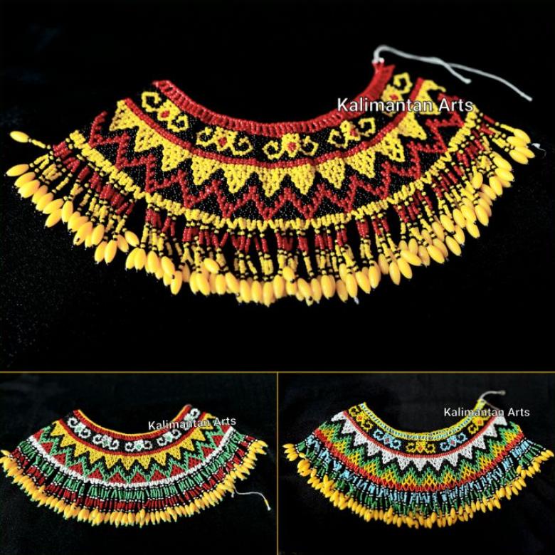 Rompi Bahu/ Teratai Manik Dayak/ Hiasan Pundak dayak Untuk Anak