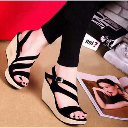 Cafana Wedges Wanita Tali SDW51