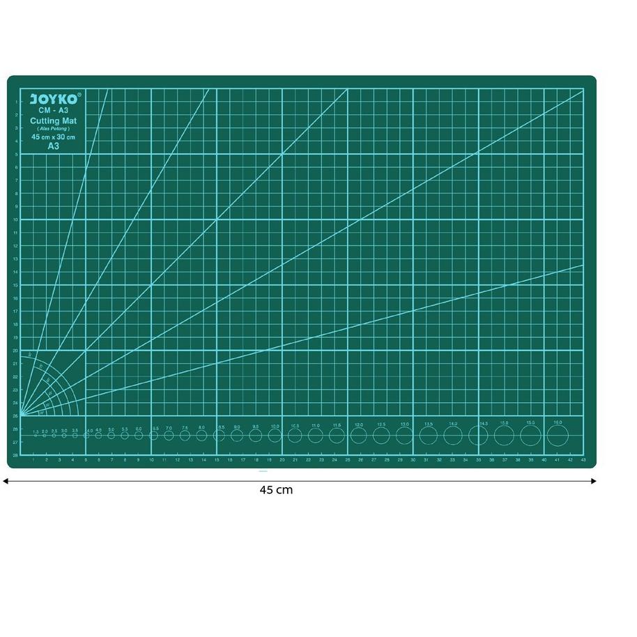 

New Joyko Cutting Mat Cuting Matt A3 Alas Potong Cutter 45 x 30 x 0,3 cm ,.
