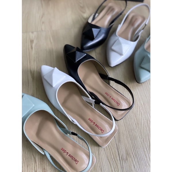 DECLARE&amp;DEE SANDAL TERBARU WANITA TALI BELAKANG SHEILA PIRAMID