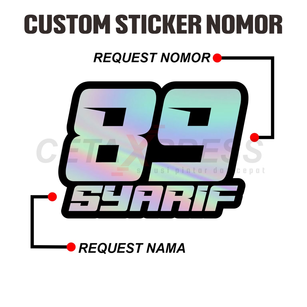 STICKER NOMOR CUSTOM