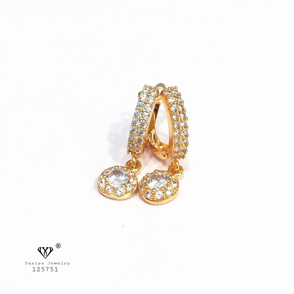 

Anting Wanita Emas Permata Perhiasan Lapis Emas 18K Yaxiya Jewelry 125751