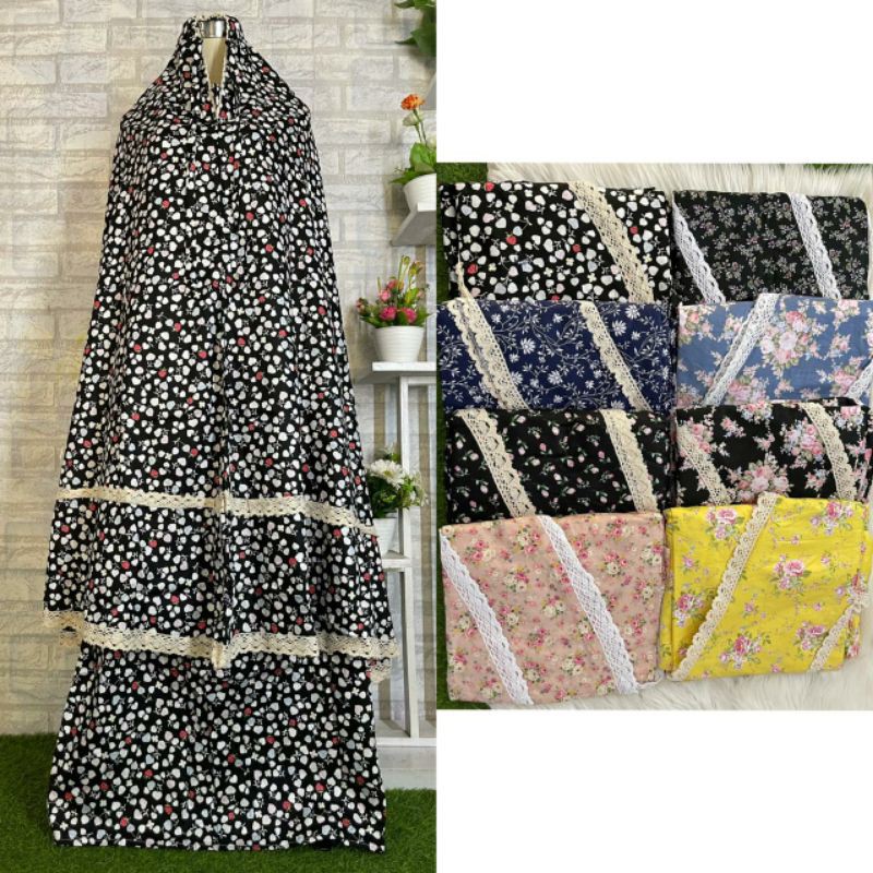 MUKENA KATUN JEPANG ORI RENDA SUSUN