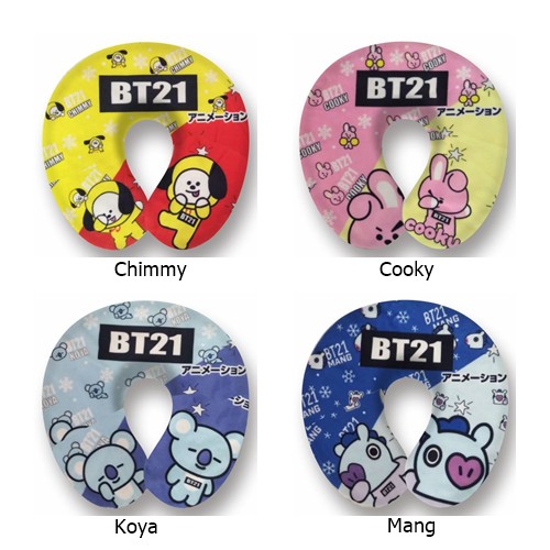 Bantal Leher BTS BT21 UnOfficial, Bahan Yelvo Halus Berkualitas