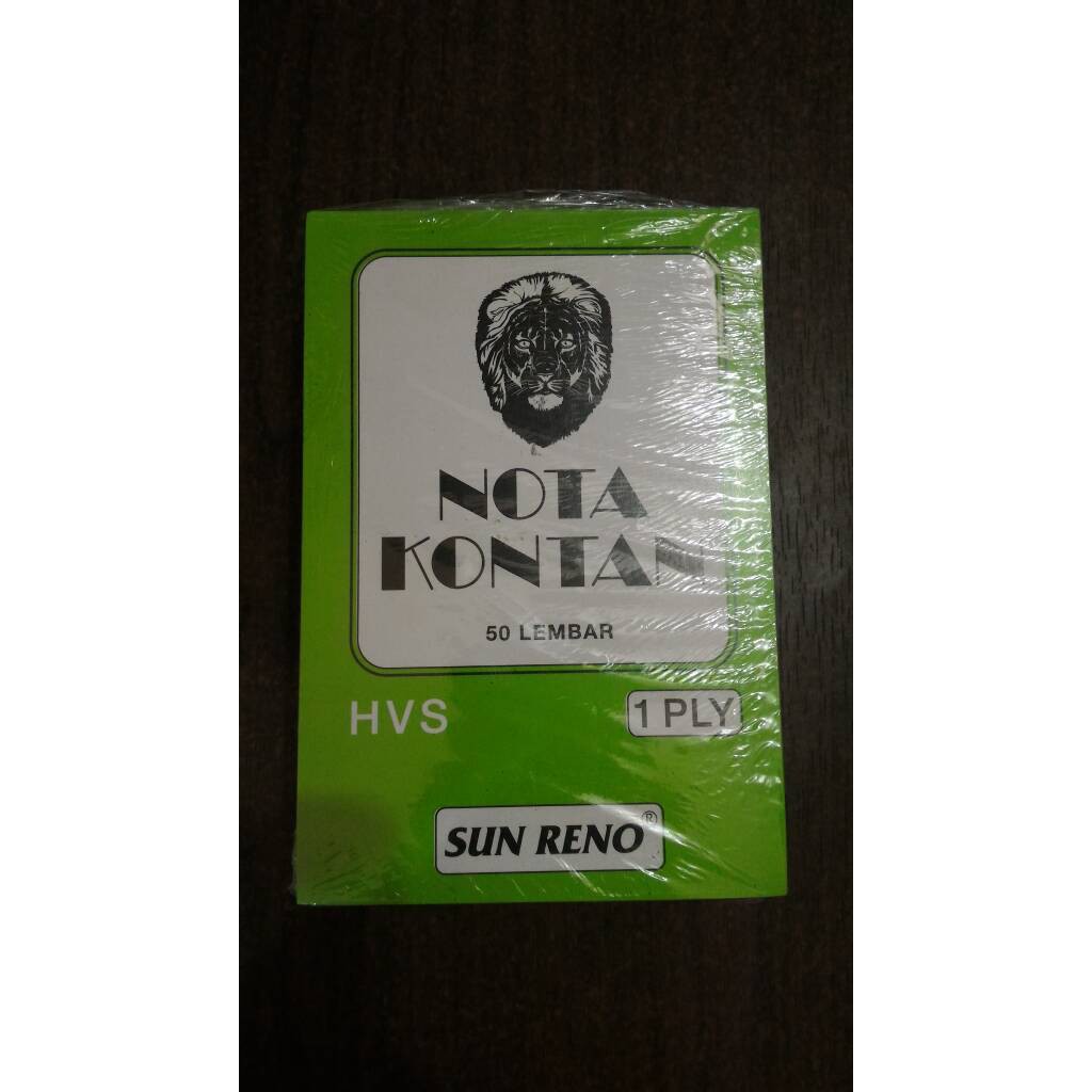 

NOTA KONTAN 1PLY MEREK SUN NERO / ISI 5O LEMBAR