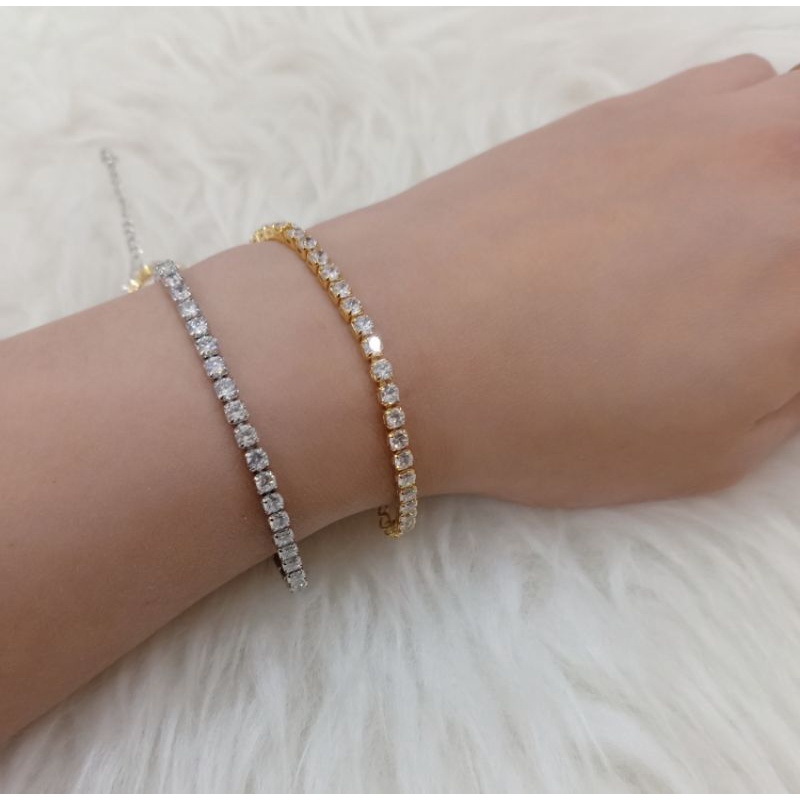 Gelang rantai diamond replika premium