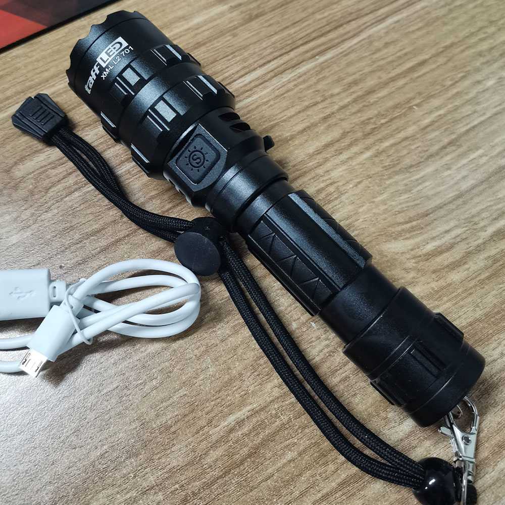 FatihShop TaffLED Senter LED Torch Hunting Cree XM-L L2 65000 Lumens - 701