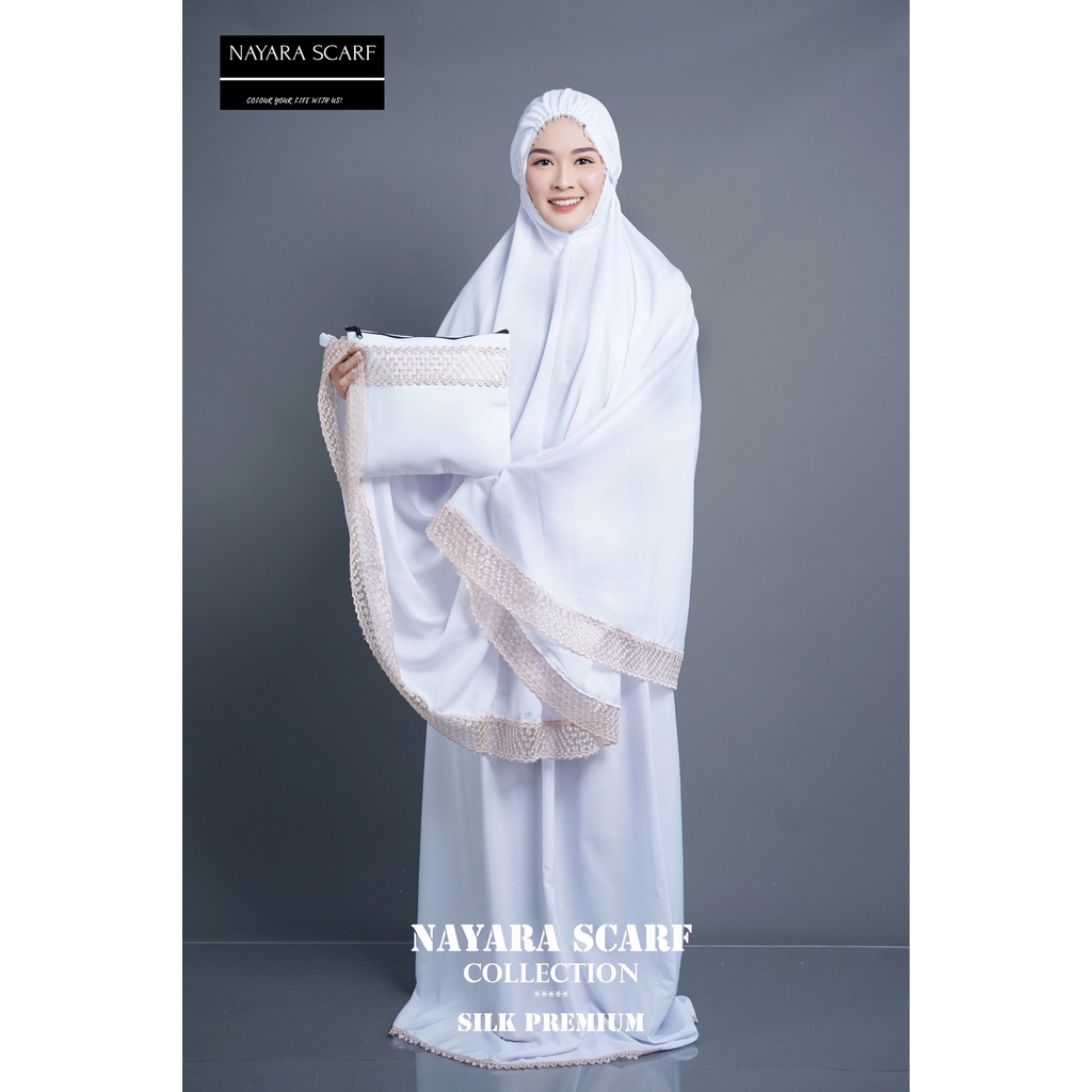 MUKENA DEWASA DAILY PREMIUM SILK FULL RENDA BAWAH