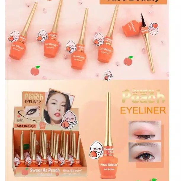 (CYBER) COD PROMO KISS BEAUTY SWEET AS PEACH EYELINER LIQUID 57492-03 - Eyeliner kissbeauty liquid