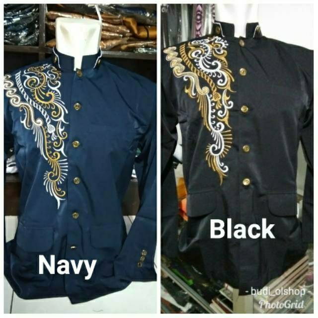 Jasko Bordir Putih Hitam Biru, Hijau