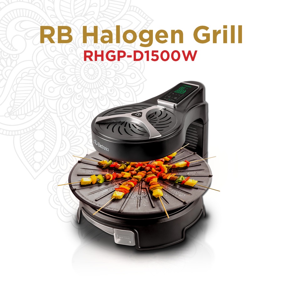 RB BBQ Halogen Grill RH-GP D1500 Memanggang Tanpa Asap
