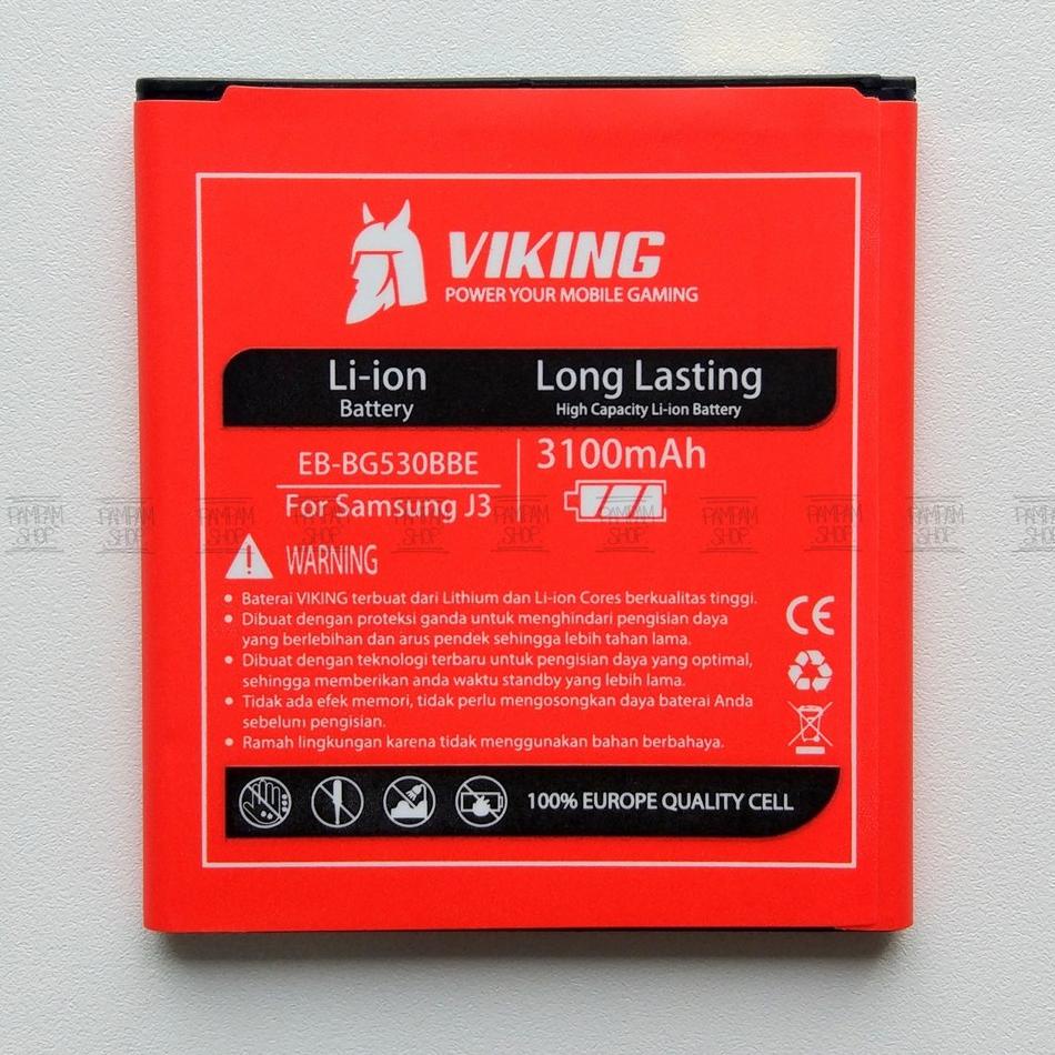 High class Baterai VIKING Double Power Original Samsung Galaxy Grand Prime G530 A2 Core A260 J2 Prim