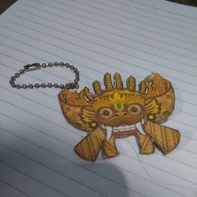Gantungan kunci DIY barong bali