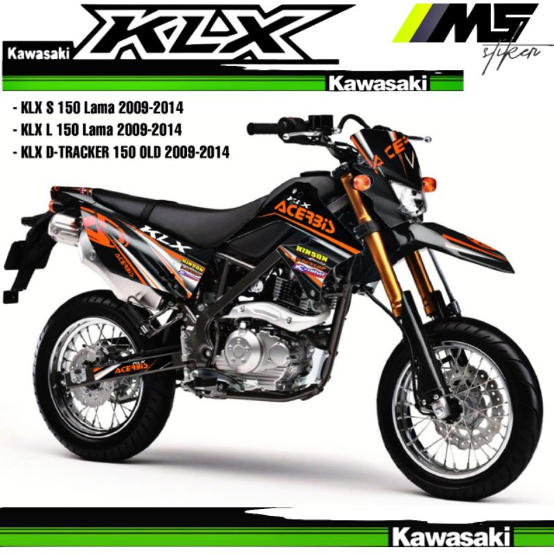 Decal Sticker Striping Variasi Fullbody KLX 150 Lama 2009-2014 - Decal KLX L Lama - Decal KLX S Lama