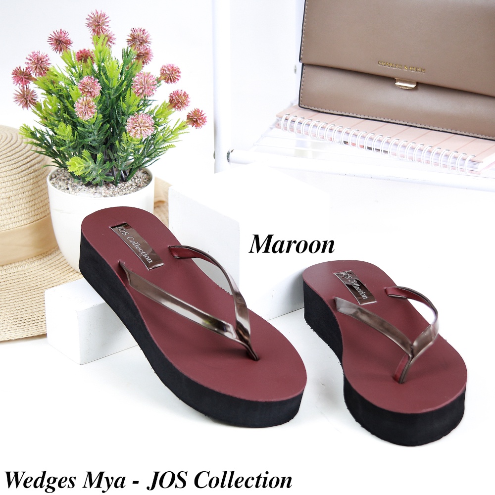 Sandal Wedges Wanita - Mya Tinggi 5 cm by Jos Collection