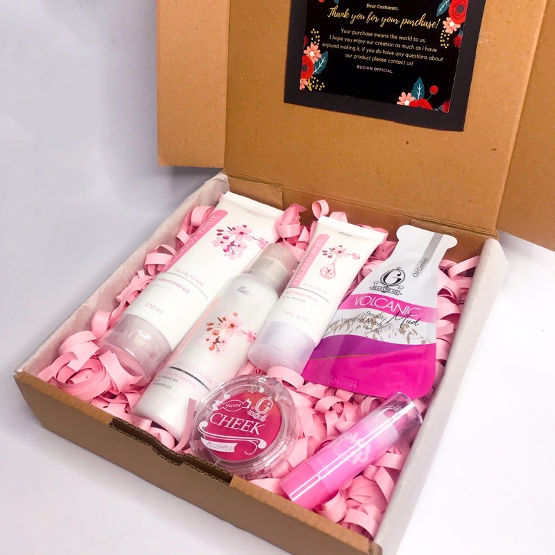GIFT BOX PINK SKINCARE | Kado Hampers Lucu
