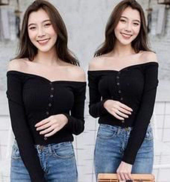 one shoulder wanita / atasan wanita murah / baju sabrina / sabrina gia top