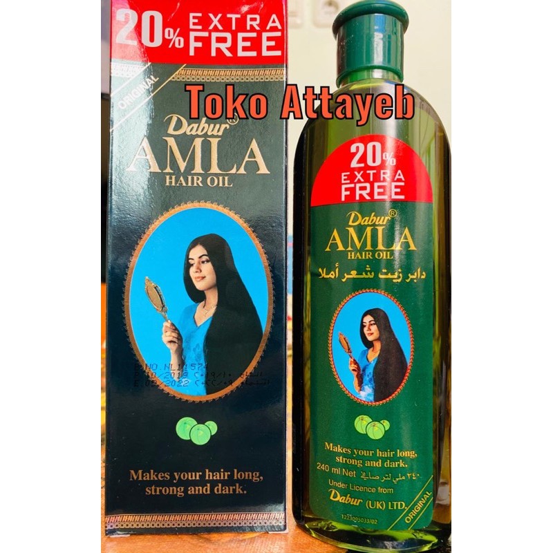 Amla Hair Oil Memperkuat Akar Rambut Tidak Rontok, Agar Rambut Panjang dan Tetap Hitam 240ml 20%Extr-1