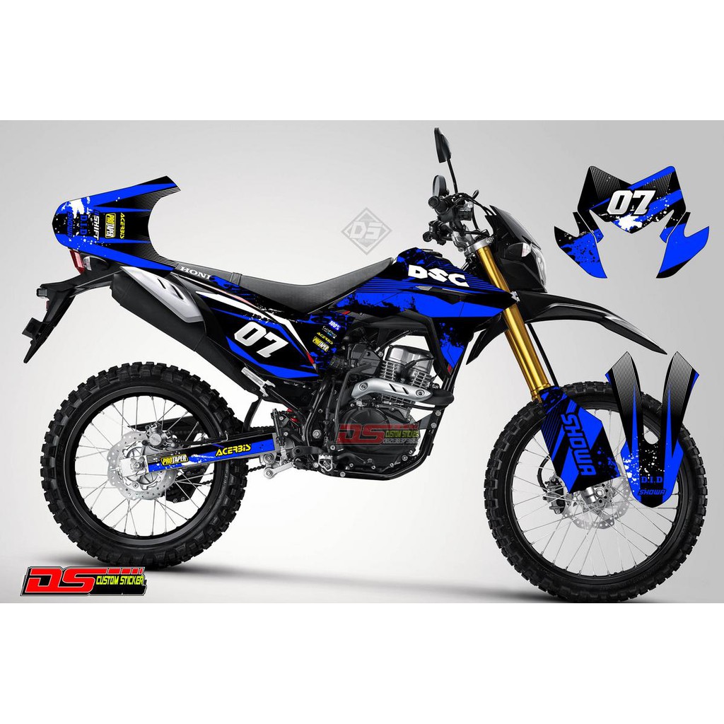 Decal CRF  150  L Abstrak Biru Shopee Indonesia