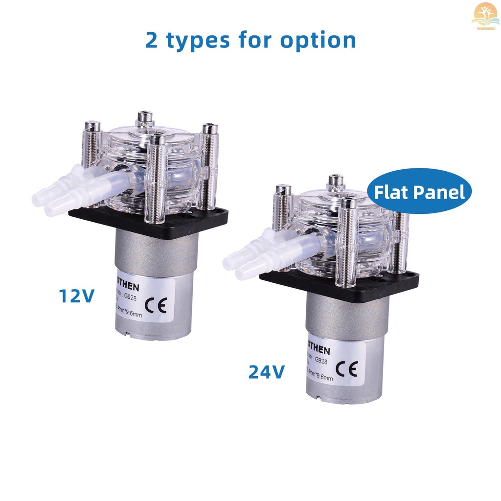 Grothen DC 12V Pompa Peristaltik Dengan Tabung Silikon Aliran Tinggi Pompa Cairan Air Dosis Pompa Vakum Self-Priming Anti-Korosi Adjustable Flow Untuk DIY Aquarium Lab Chemical