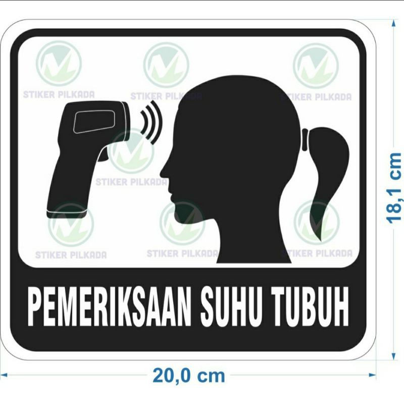 

STIKER VINYL PEMERIKSAAN SUHU TUBUH