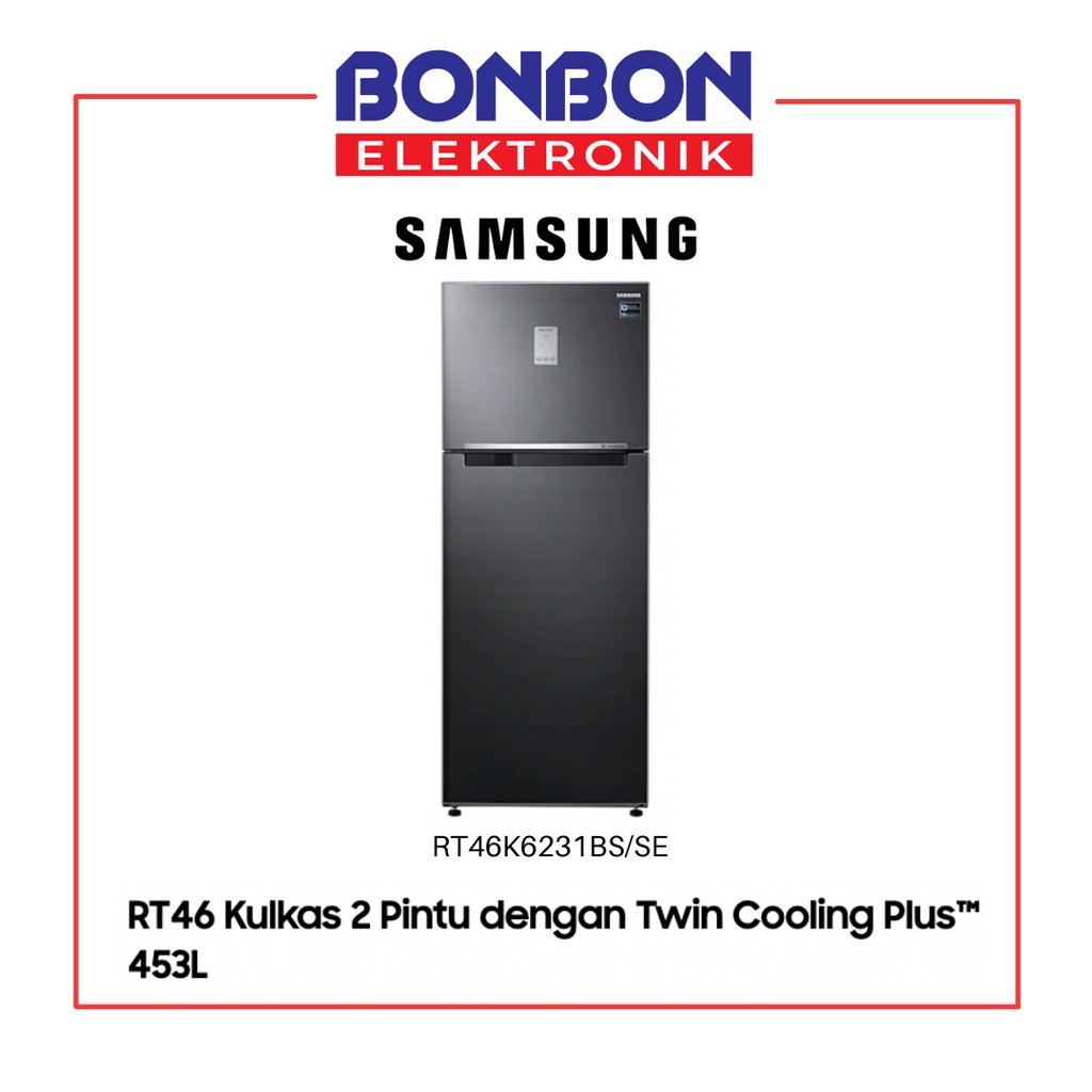 Samsung Kulkas 2 Pintu RT46K6231BS Twin Cooling Plus 453L RT46