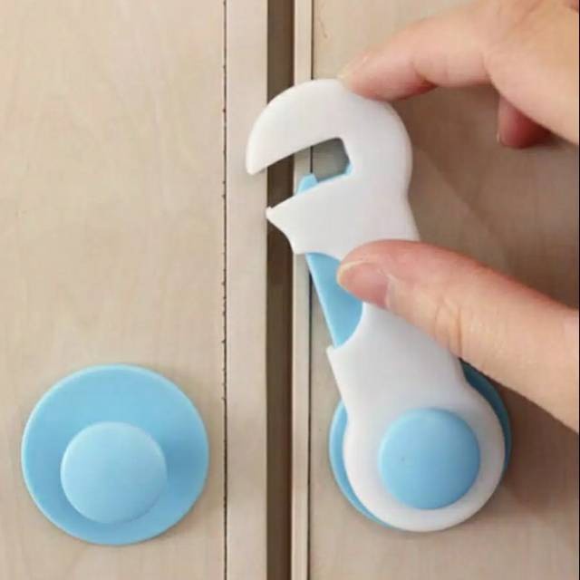 Pengunci Lemari Pintu / Pengaman Lemari Laci Pakaian / Safety Lock Lemari dari Anak / Bayi