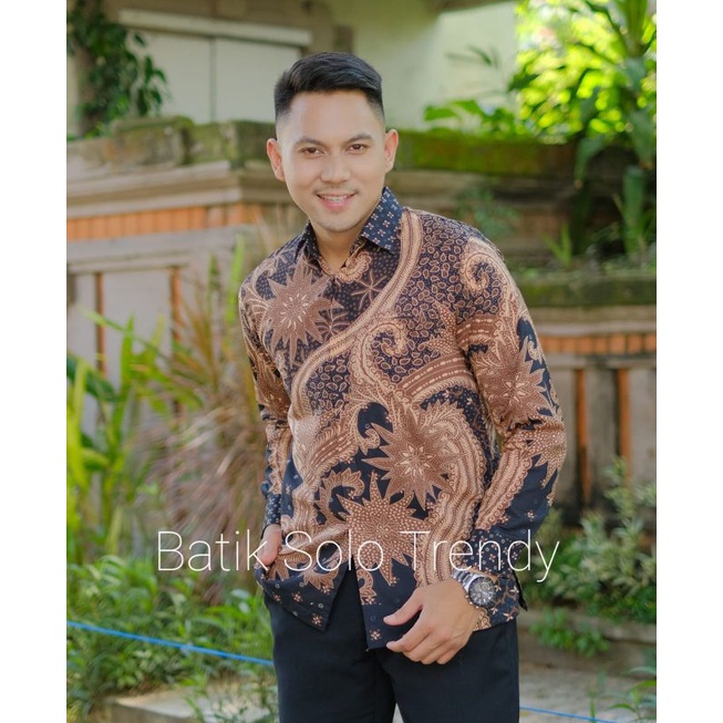 LAKSMANA KEMEJA BATIK/BAJU BATIK PRIA PANJANG MURAH KAIN HALUS FULL FURING