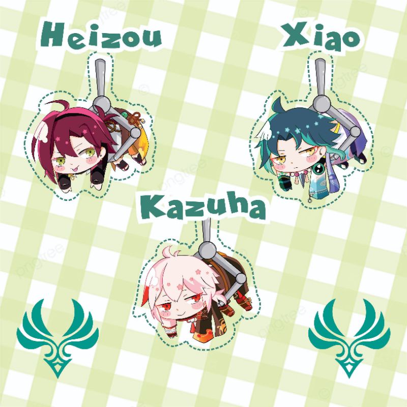 Ganci Akrilik Genshin Karakter Heizou/Kazuha/Xiao