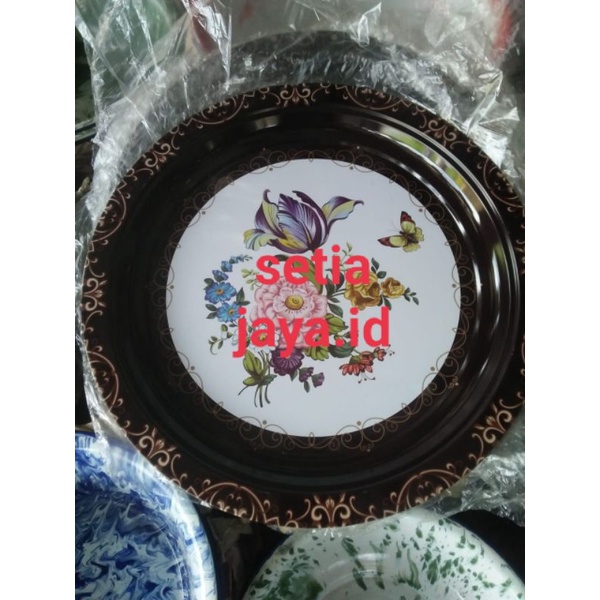 Nampan talam saji UK 40cm seng tebal