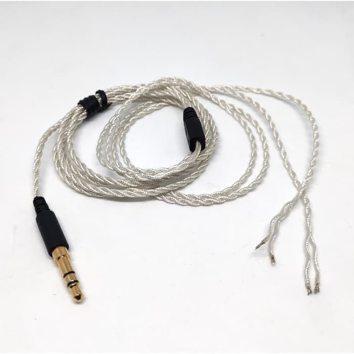 Hand Braid Soft Silver Foil Plated Shield Audio Cable Replacement