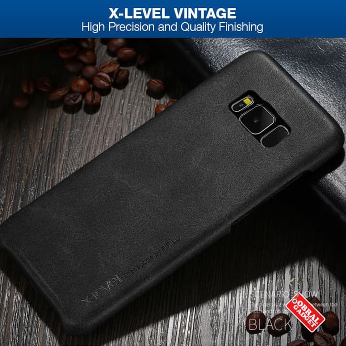 X-Level Vintage Samsung Galaxy S8 Soft Hard Case Casing Cover Leather