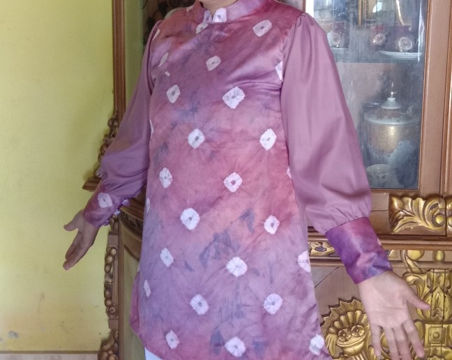 [cod] Blus Tunik Batik Jumputan Sriwijaya | Seragaman