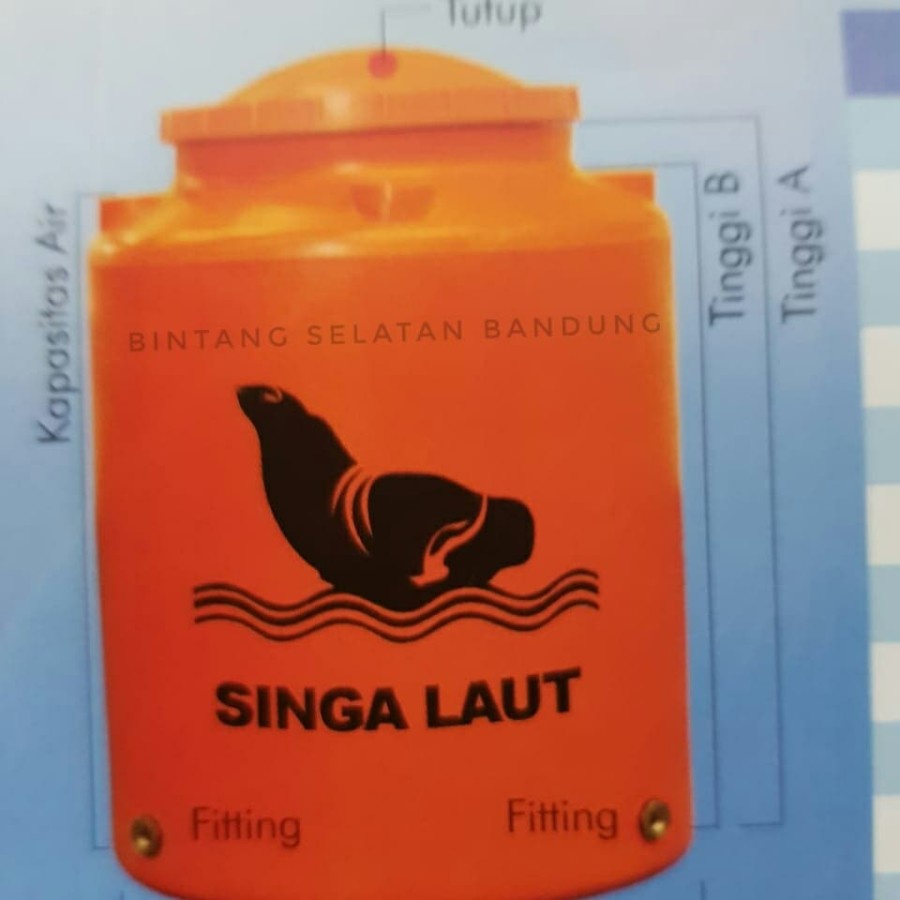 Toren Air SINGA LAUT 1000L (Harga Ekonomis)