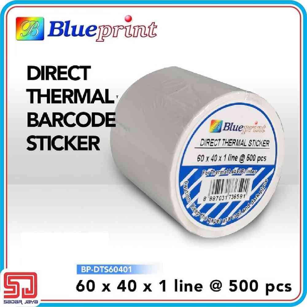 

Direct Thermal Sticker Label 50 x 20 mm 1line Blueprint Stiker Barcode