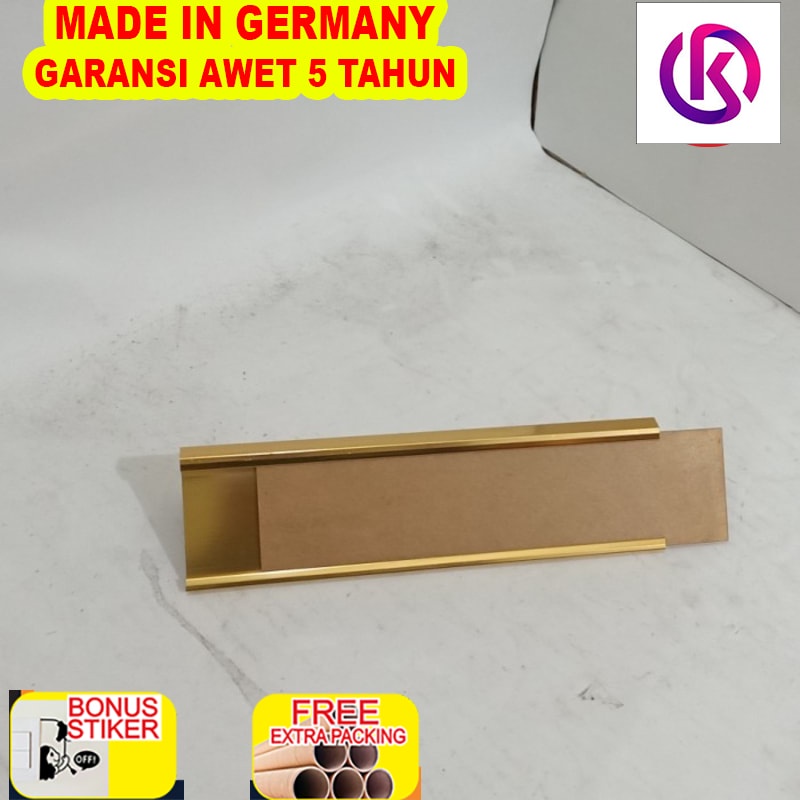 

Terlaris Name plate holder + Acr - Gold