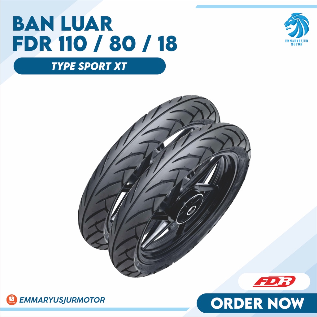 BAN LUAR MOTOR 110 80 RING 18 FDR SPORT XT