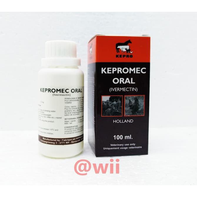 Kepromec Oral 100Ml Obat  Jamur Scabies Gudik Demodex Anjing Kucing