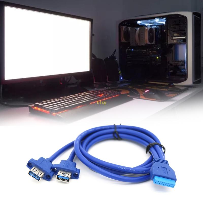 Btsg Kabel Ekstension Motherboard 5Gbps Usb 3.0 Ke 20pin 2 Usb 3.0 20p