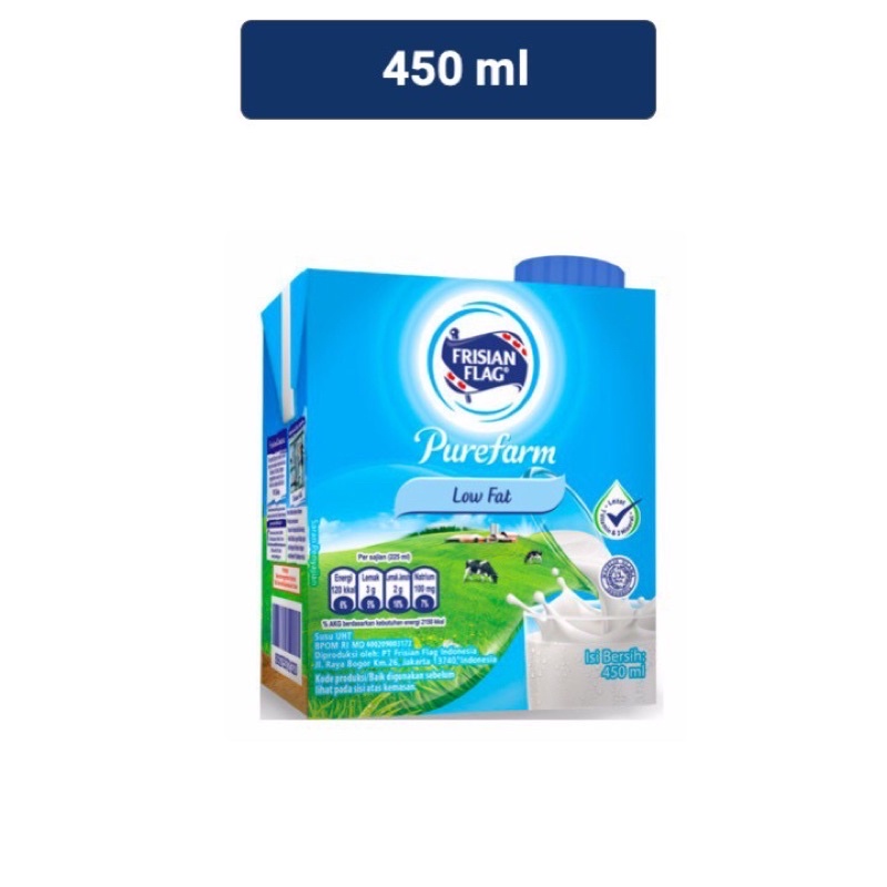 susu frisian flag UHT lowfat (450ml)
