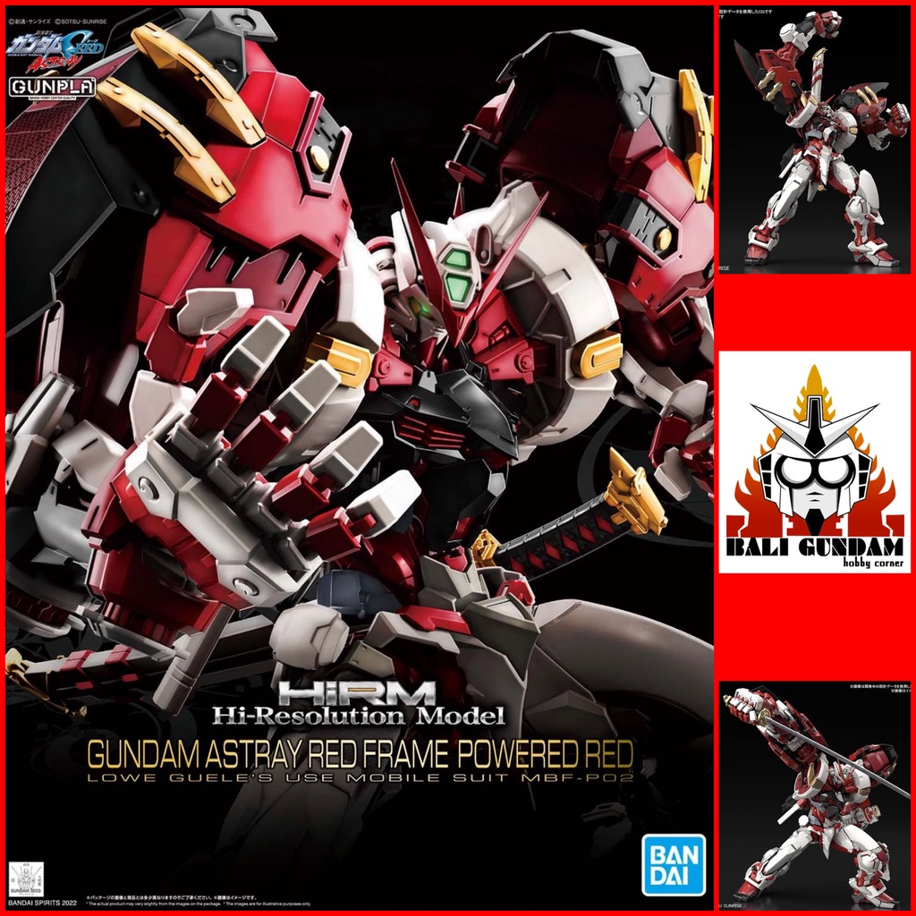 1/100 HI-RESOLUTION MODEL MBF-P02 GUNDAM ASTRAY RED FRAME POWERED RED Bali Gundam Hobby Corner Banda