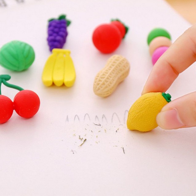 

Penghapus Eraser Stip karakter buah sayuran