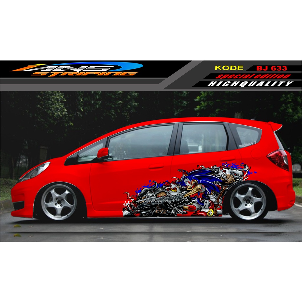 DECAL STICKER MOBIL JAZZ BRIO AVANZA SIGRA YARIS / STIKER VARIASI MOBIL / MODIF STICKER MOBIL 633